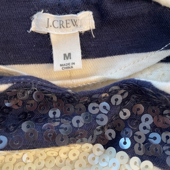 J. Crew Collection Striped Sequin Tank Top ~ Size Medium - Picture 3 of 6